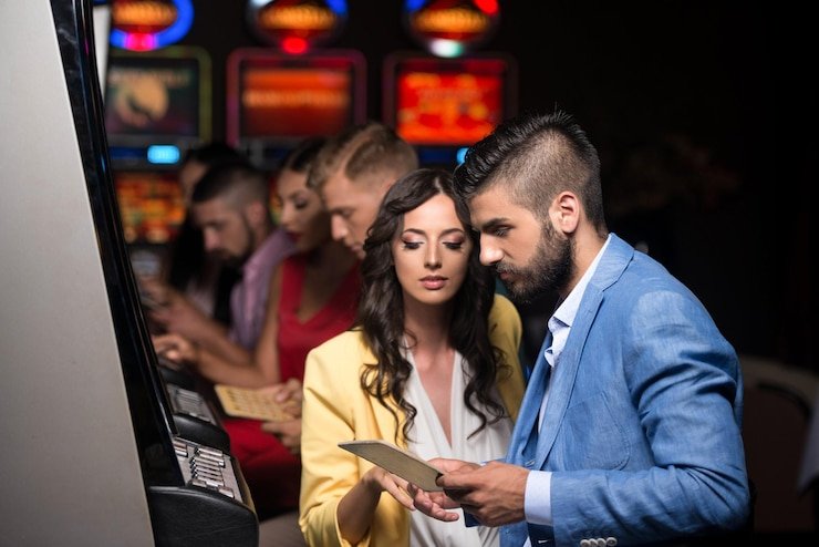 Live dealer table interface showing multiple camera angles and player bet options